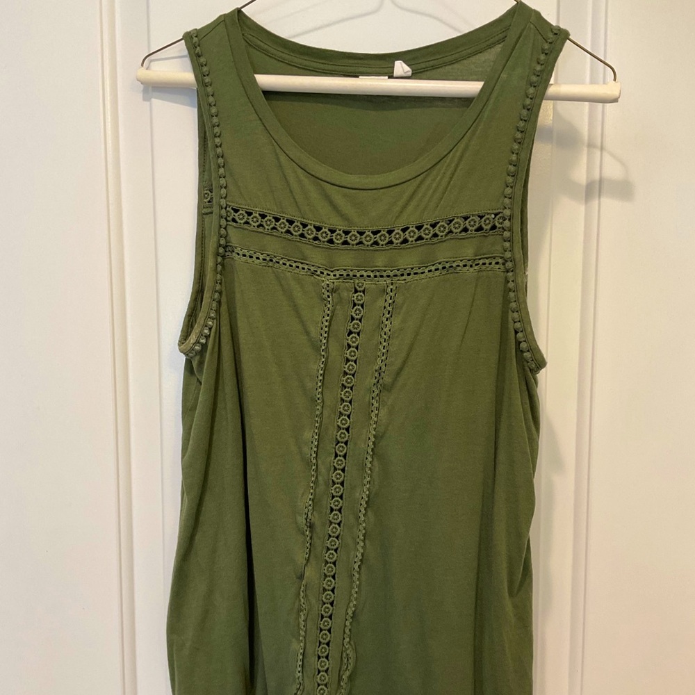 GAP Green Lace Tank